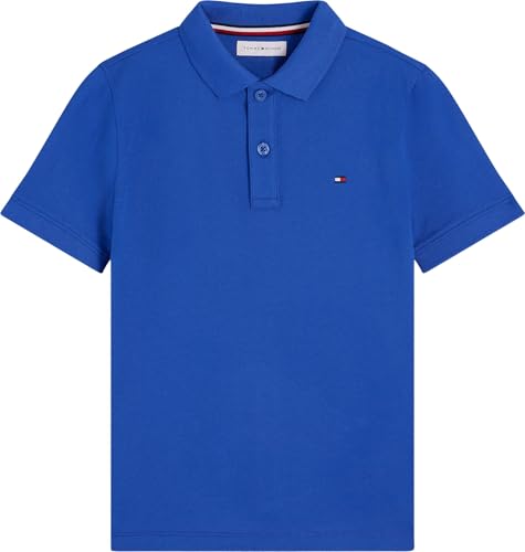 Tommy Hilfiger Jungen Poloshirt Kurzarm Flag Regular Fit, Blau (Noble Blue), 5 Jahre – Ansicht 5