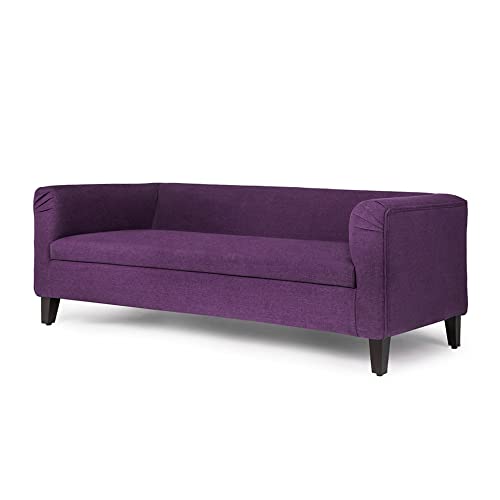 Image of Wakefit Sofa Set | 3 Year Warranty | Sofa 5 Seater, 5 Seater Sofa for Living Room, Wooden Sofa Set, Sofa Set 3+1+1 Seater - Miami(Tahoe : Grape Purple)