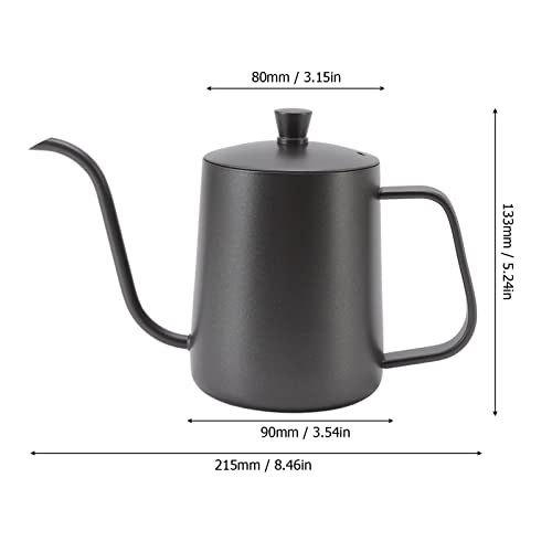 MáQuina de Café, MáQuina de Café, Pico de Acero Inoxidable en Forma de S, Superficie Interior Cepillada Negra para Uso… - Imagen 8