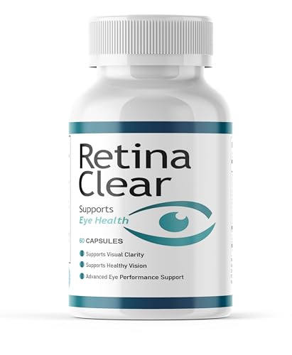 Retina Clear Advanced Eye Health Supplement | 60 Capsules | with Lutein Zeaxanthin Bilberry Vitamin A C E Zinc & Selenium | Supports Vision Clarity Focus & Eye Performance
