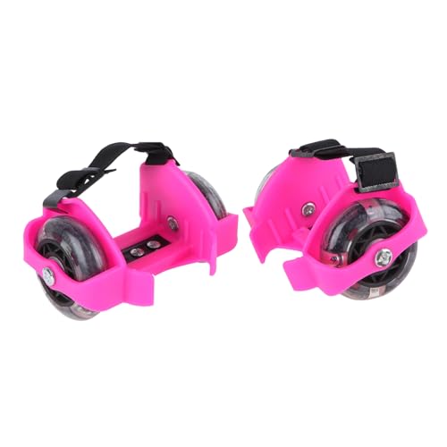 Outanaya 1 Pair Adjustable Glittery Skate Shoes for Light Up Wheels Fun Outdoor for Balance Exercise for Boys Versatile Use Various Activities