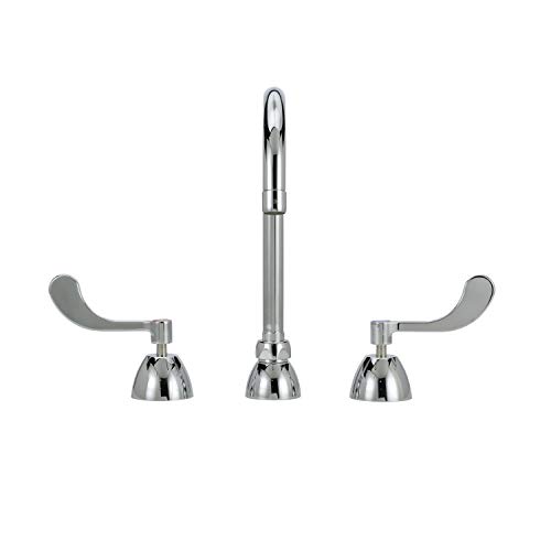 Zurn Z831B4-XL Widespread With 5-3/8" Gooseneck And 4" Wrist Blade Handles.