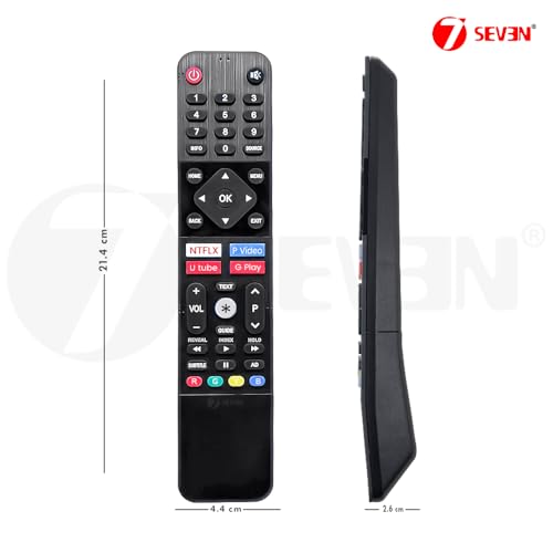 Image of 7SEVEN Compatible with Nokia Tv Remote Control Original Suitable for Smart Android 4K LED UHD OLED HD Nokia Television with OTT Hotkeys - Infrared Non Voice Command Remote Control
