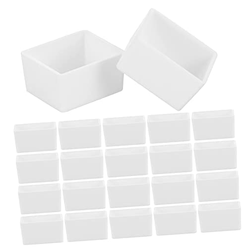 ARTIBETTER 50Pcs Plastic Empty Watercolor Half Pans DIY Paint Tray for Watercolor and Art Easy to Clean Lightweight and Portable for Artists and Travelers