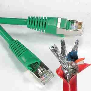 Cable Patch Cat6 SSTP 7.62 m Verde miniatura 1