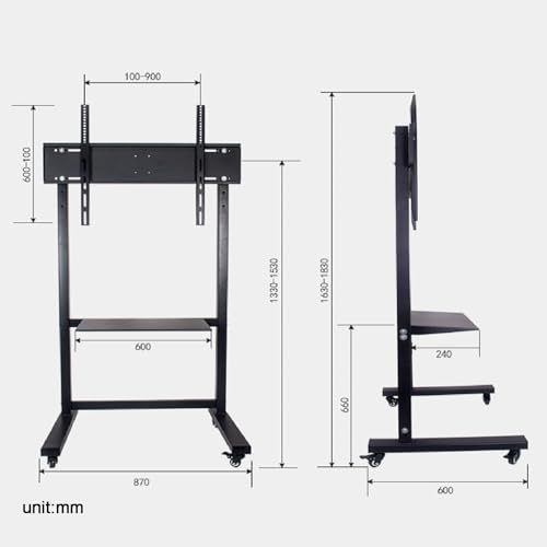 Soporte móvil para TV de 50-100 pulgadas miniatura 2