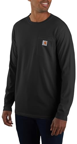 Image of Carhartt Men's Force Relaxed Fit Midweight Long-Sleeve Pocket T-Shirt