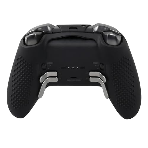 Image of RALAN Laser Blood Handprint Design Controller Skin with 4 Thumb Grips for Xbox Elite Wireless Controller Series 2 Core, Anti-Slip Silicone Controller Cover Protector Case