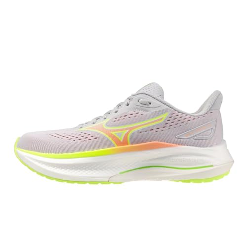 Mizuno Wave Inspire 22   Tenis de correr para mujer, Cloudscape Desert Flower Lime Pulp, 42 EU