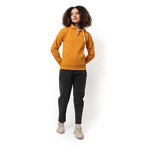 Image of Campus Sutra Women cotton Premium Zipper Hoodie-Grey
