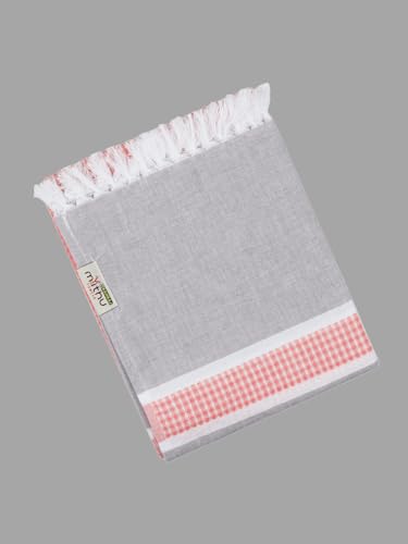 Image of RAMRAJ COTTON Pack Of 4 Cotton Bath Towel Set Crafted For Softness| Durability| And Comfortable Daily Use