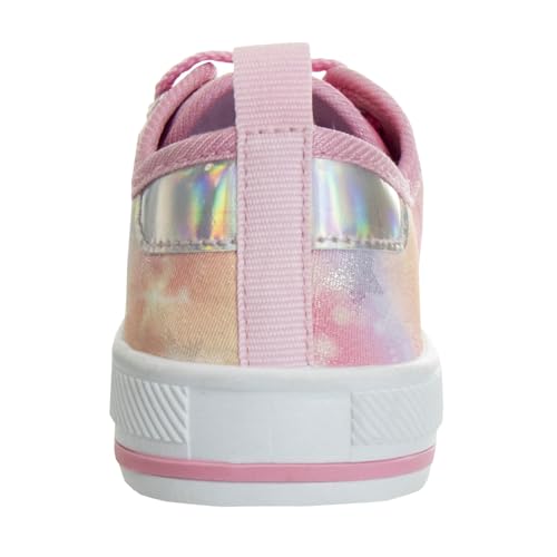 Josmo Girls Casual Fashion Sneakers - Laceup Tiedye Design Canvas Shoes (Little Kid - Big Kid)3