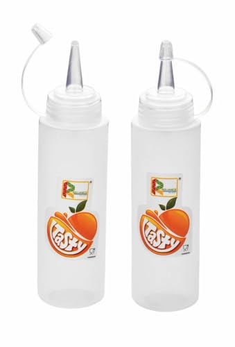 Image of Food grade, bpa free, non toxic, plastic Tasty ketchup Sauce bottle /Squeeze Bottle For Ketchup, iceing, cream, chutney, sauses oil etc (200 ML)