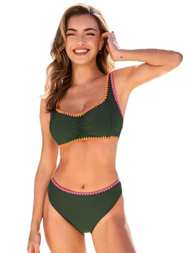 Bikini col en cœur et bretelles larges pour vos journées plage
