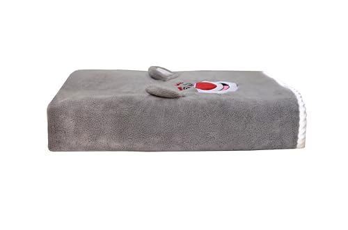 Image of Lotso Bear Bath Towel for Kids Oversized Microfiber Beach Towel Lightweight Quick Dry (30x60 Inches) (Grey)