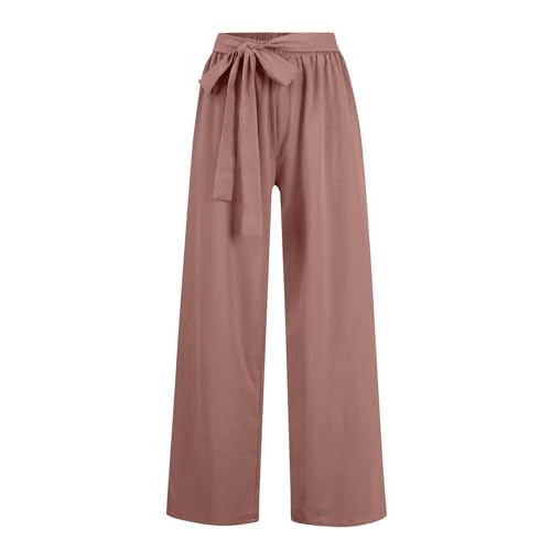 Wide Leg Dress Pants for Women Paperbag High Waisted Business Casual Pants Palazzo Lounge Pants Trousers with Pockets4