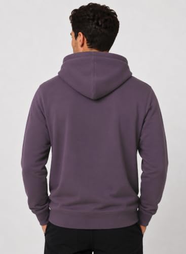 Image of ADRO Mens Abstract Graphic Hoodie | 320 GSM Cotton Poly Fleece | Regular Fit Contemporary Artistic Sweatshirt for Winter & Streetwear