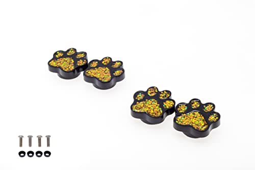 Image of FD&D Multiple Use Shining Screw Cap, Golden Paw Pattern with M6 Machine Screw