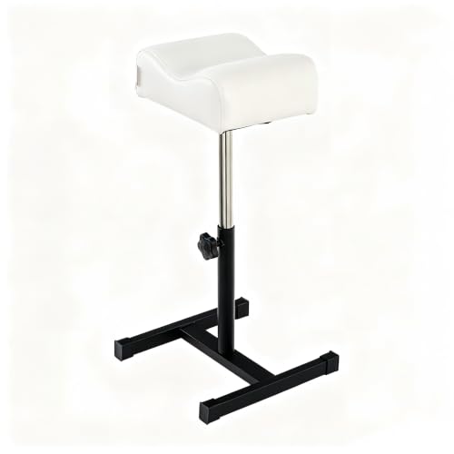 Image of Pedicure Manicure Footrest & Pedicure Stand, Manicure Nail Care Tool, Height Adjustable with Soft Cushion, Non-Slip for Salon, Spa, Home Use, White