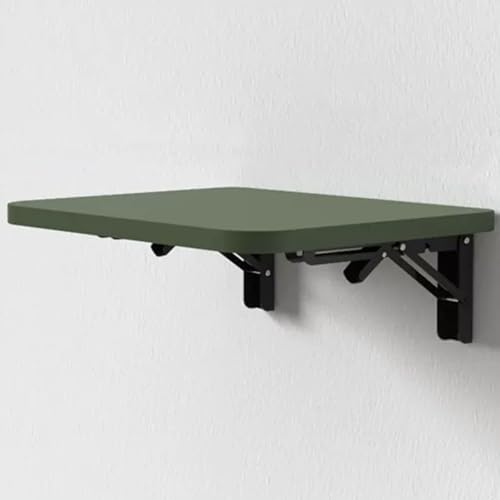 Compact Folding Wooden Wall Table for JYDSll Spaces - Versatile Folding Table & Shelf for Kitchen Dining or Office - Stylish Dark Gray Design