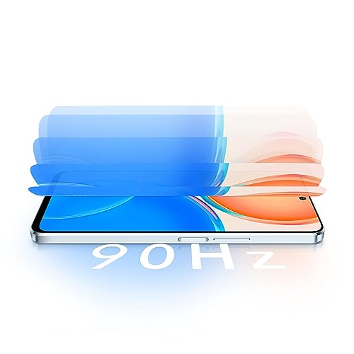 HONOR X8 Unlocked Smartphone Silver 6 + 128GB 90Hz 6.7 Inch Curved Screen, Dual SIM, Android Smartphone with 64MP Quad Camera 22.5W SuperCharge