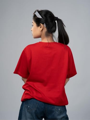 Image of Women's Pure Cotton Casual T-Shirt - Name Art Alphabet Graphic Tee | Unisex Fit (Regular & Oversized) | 180 /220 GSM | Half Sleeve, Round Neck | S-5XL | Black, Navy Blue, Red
