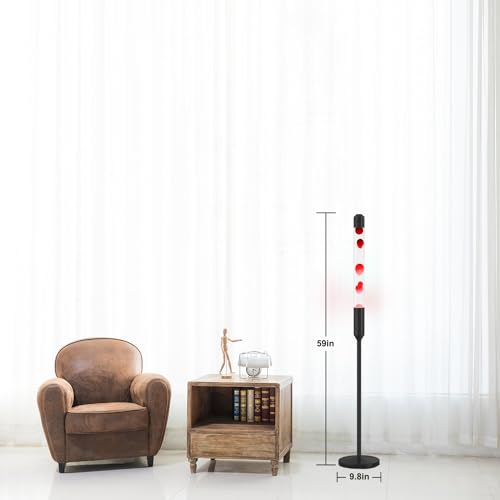 Image of Kyzfy 59-Inch Liquid Motion Lamp, Magma Lamp, Mood Relaxation Light, Suitable for Home Decoration, Living Room, Office, Bedroom, Cafe, Red Wax