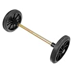 Veemoon Garbage Can Wheel Replacement Heavy Duty Rubber Wheel for Wheelie Bin for Street and Garden