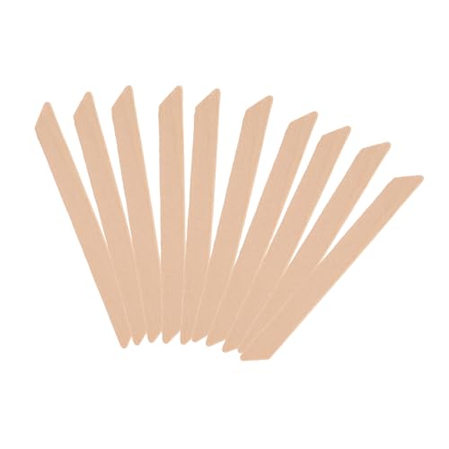 minkissy 10pcs Wood Waxing Sticks Slanted Tips Precision Applicator for Hair Removal Spa Home Use