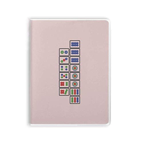 Carnet Mahjong Art Déco avec couverture souple gomme