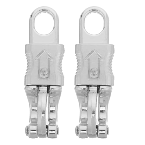 TOPPERFUN 2 Piezas Gancho Rápido de Liberación para Cuerda Unidades de Aleación de Zinc Resistente y Versátil para Suministros Ecuestres y Entrenamiento Hípico Color Plateado