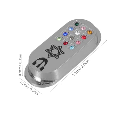 Mezuzá de metal compacta: placa de bendición resistente a la intemperie 3