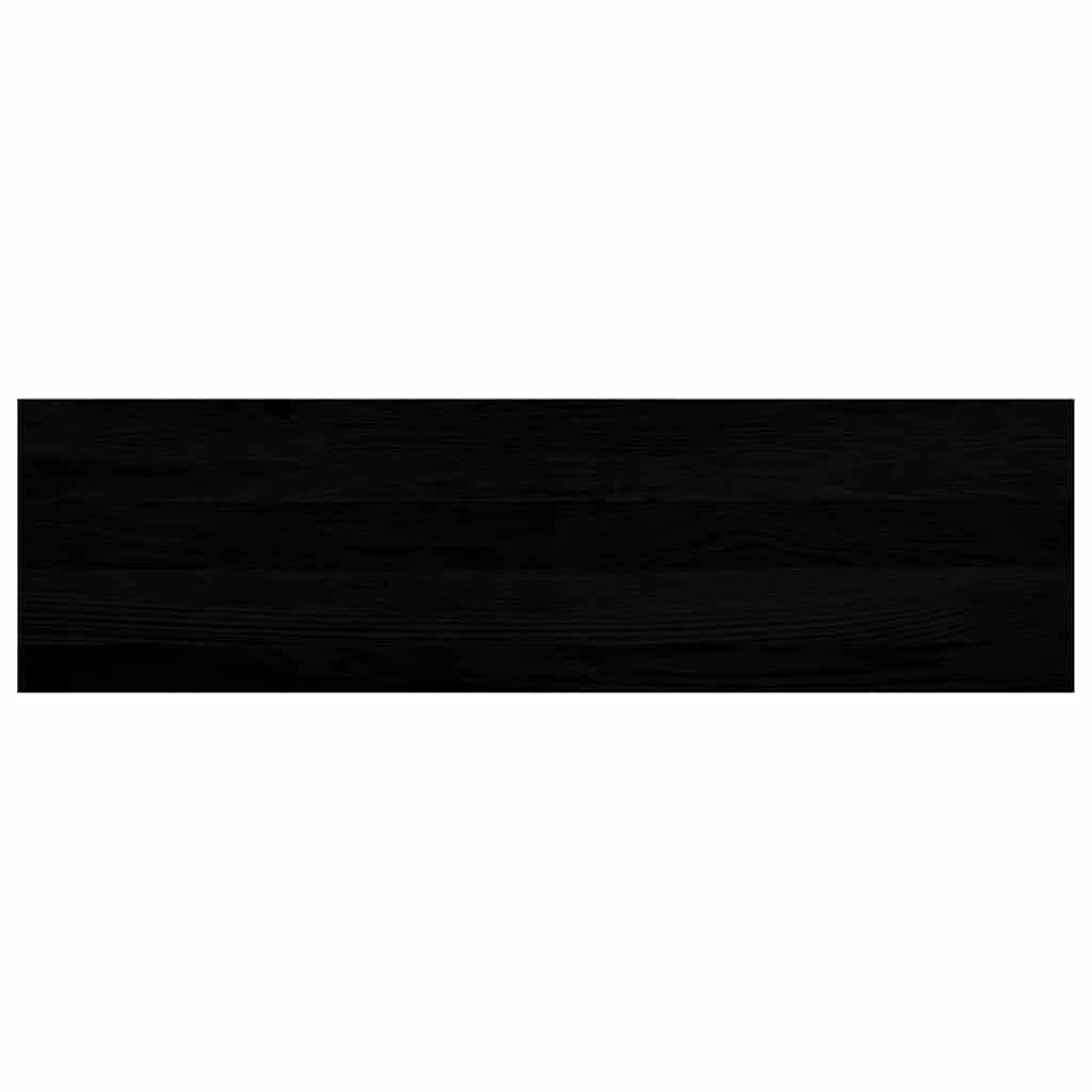 Stopnie schodowe z litego drewna dębowego, 2 sztuki, brązowo-czarne, 90 x 25 x 2 cm, precyzyjnie szlifowane, jako stopnie schodowe i parapet, do wnętrz drewniane schody, naturalny wygląd