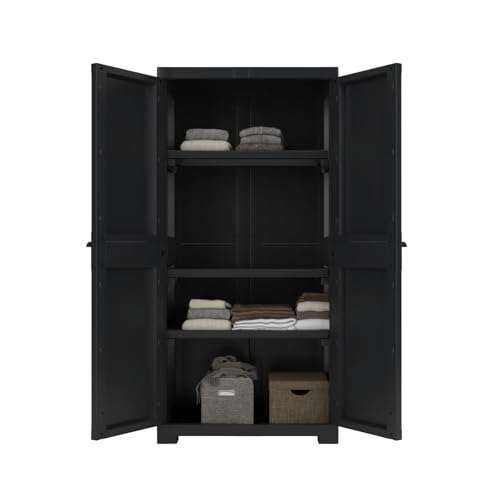 Nilkamal Freedom Big FMM Plastic Cabinet, Dark Grey - Image 5