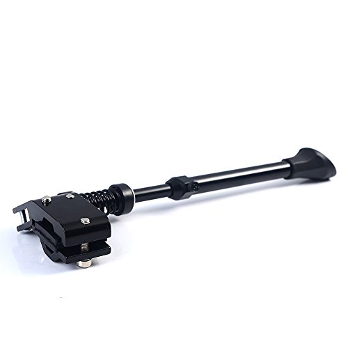 AOUTOS Fahrradständer,Verstellbarer Fahrrad Kickstand mit rutschfestem Gummifuß und gefederter Lasche für Mountainbike, Rennrad, Faltrad, Trekkingrad, Tourenrad schwarz