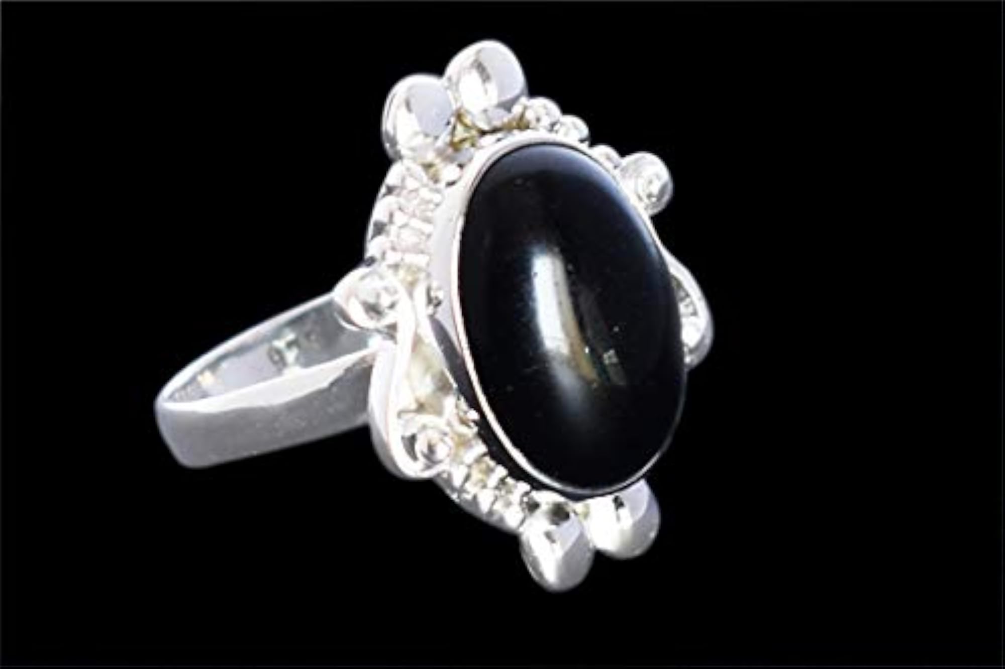 Blue Sunstone Oval Gemstone 925 Sterling Silver Bridal Ring