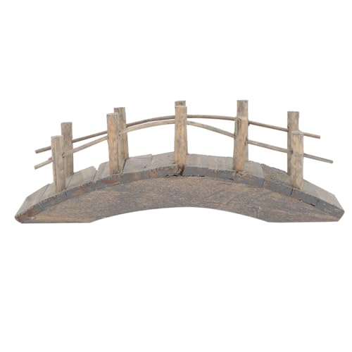 HEMOTON Holzbrücke für Miniaturgarten Fee Gartenbogenbrücke Mikrolandschaft Gartenverzierung 10Cm HEMOTON Holzbrücke für Miniaturgarten Fee Gartenbogenbrücke Mikrolandschaft Gartenverzierung 10Cm