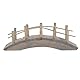 HEMOTON Holzbrücke für Miniaturgarten Fee Gartenbogenbrücke Mikrolandschaft Gartenverzierung 10Cm