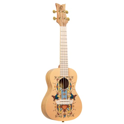 Ortega Guitars Ukulélé Concert Design – Série Art – Epicéa/Catalpa – Egypt (RUAR-EY) - Les Beatles, Paul McCartney, John Lennon, RIngo Starr, George Harrison Ortega Guitars Ukulélé Concert Design - Série Art - Epicéa/Catalpa - Egypt (RUAR-EY)