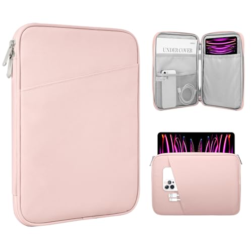 Image of TiMOVO 13 Inch Tablet Sleeve with Pocket, Pink | For iPad Air 13 inch M3 2025, iPad Pro 13 inch /12.9 inch, Galaxy Tab S9 /S10 Plus /S9 FE+ 12.4 inch, Remarkable Paper Pro 11.8 inch