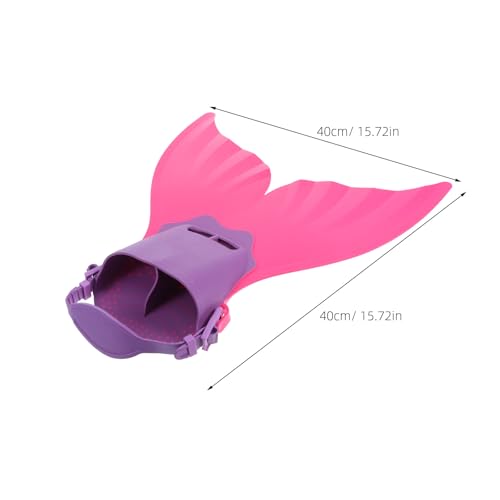 Kisangel Mermaid Fin 1pc Mermaid Foot Flipper Snorkeling Fin Swimming Fin Diving Flipper for Youth and Kids(Purple) Flippers
