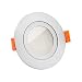 Produktbild LUXVENUM® | 230V Bad LED Einbaustrahler IP44 | 7W & 25mm flach | dimmbar & 90 CRI | 120° Abstrahlung | matt rund (3000K warmweiß)