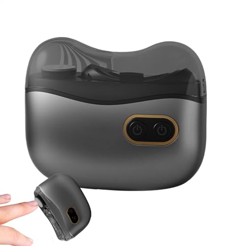 Electric Nail Trimmer for Adults, Automatic Rechargeable Nail Cutter with LED Light, Fingernail with Built-in Storage Box, 3.46x