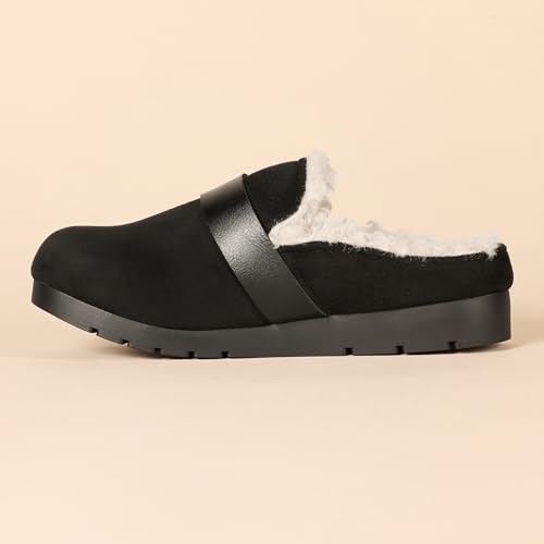 Image of Amazon Essentials Women's Backless Shearling Memory Foam Non-Slip Mule