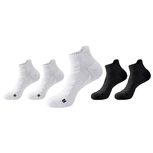UAngLI Girls Basketball Socks 10-12 Years Old, 5 Pairs Anti Odor Socks, Running Breathable Socks, Socks for Low Top Sneakers