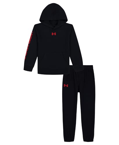 Image of Under Armour Boys' 2-Piece Hoodie Set, Pullover Sweatshirt and Fleece Pants