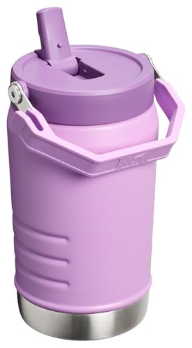 Image of STANLEY IceFlow Flip Straw 2.0 Jug, 40 oz, Lilac | Easy Carry Handle | Twist On Lid and Flip Up Straw | Leakproof Water Bottle | Insulated Stainless Steel | BPA-Free