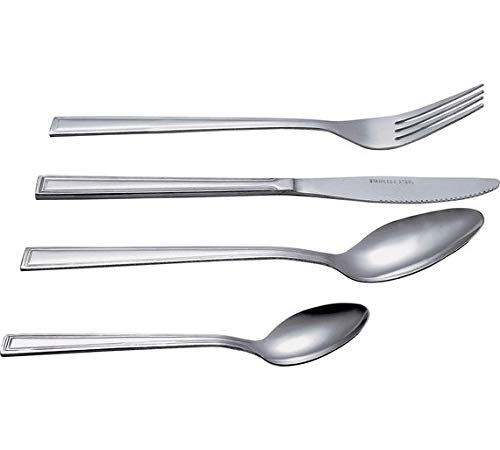 Prophylaxis Thixotropic Mint Prophy Paste – Pasha81 Silver Pasha81 Ltd - 24 Pcs Venice Stainless Steel Economy Cutlery Set - 6 X Forks, 6 X Dinner Knives, 6 X Dinner Spoons, 6 X Teaspoons (Cutlery Set X 24 Pcs)