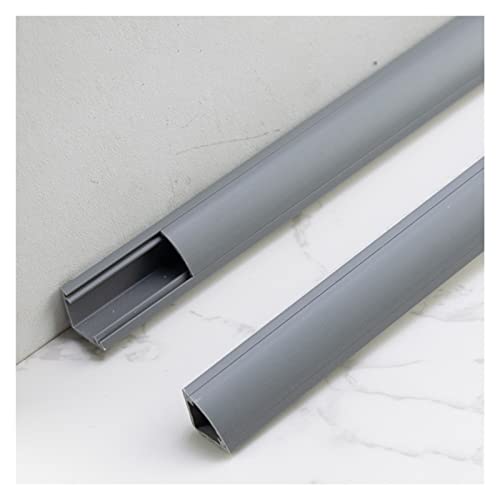 Canale correttore autoadesivo in PVC – Design triangolare per nascondere i cavi di TV e computer, soluzione di gestione dei cavi facile da installare