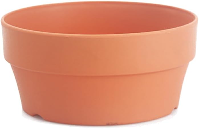 Ceramic Planter Pot,Imitation Round Flower Pot Firm and Durable Indoor and Outdoor Ceramic Imitation Round Plant Pot Plastic Flower Pots, 16CM (Size : 18CM)